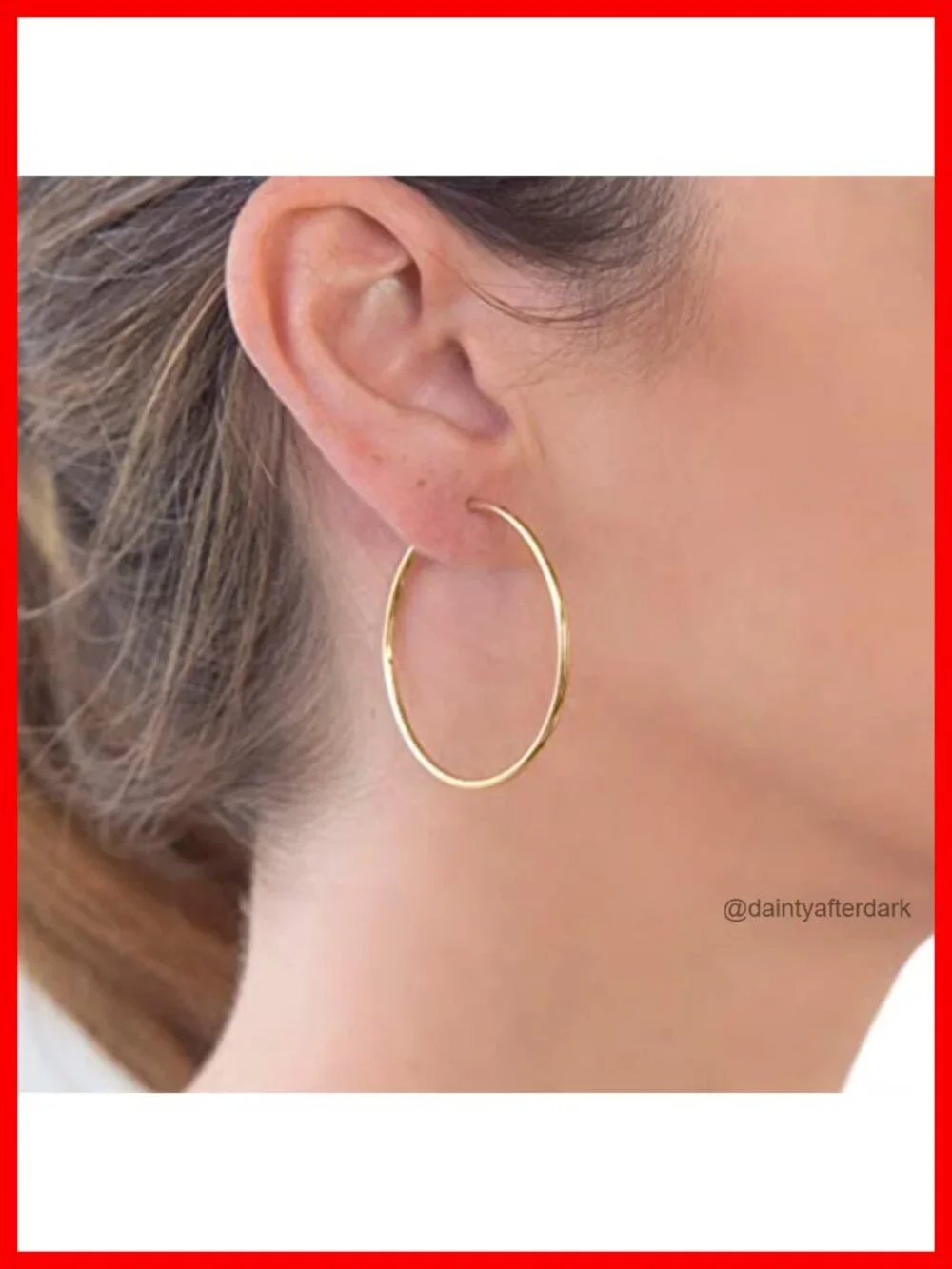 3 Pairs Gold Hoop Earrings Set 14K Gold Plated 925 Sterling Silver Post